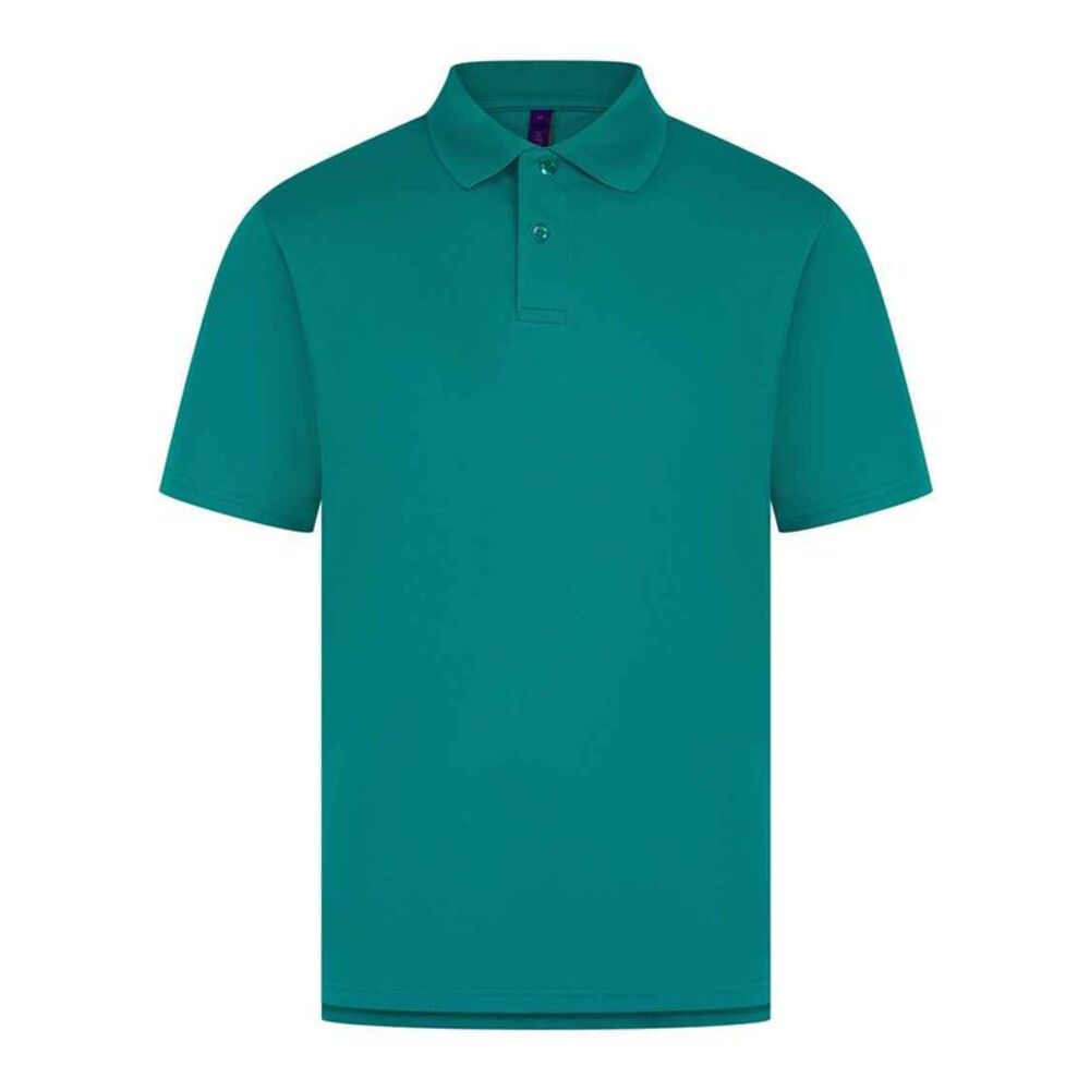 Henbury Mens CoolPlus Polo Shirt / Bright Jade